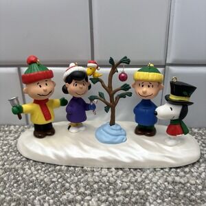 Hallmark Keepsake Ornament Charlie Brown Christmas Set Of 5 Snow Scene Snoopy